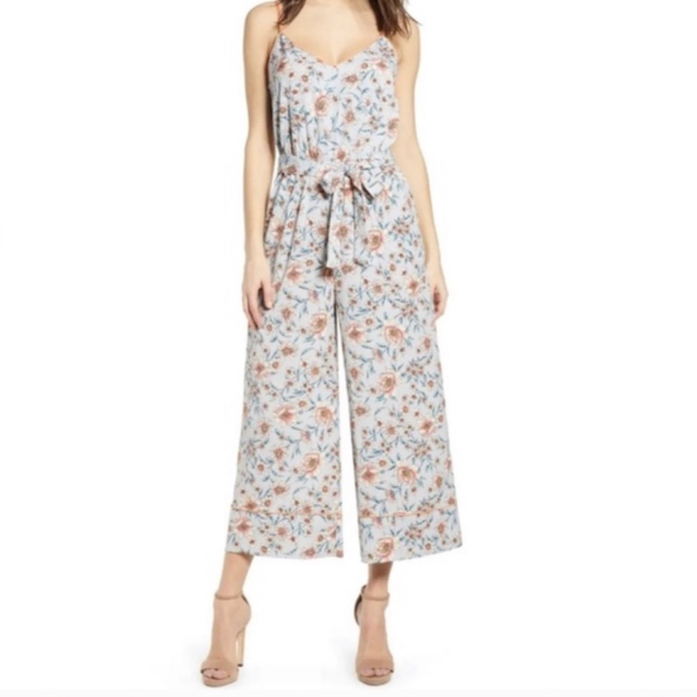 Leith Floral Wide-leg Jumpsuit